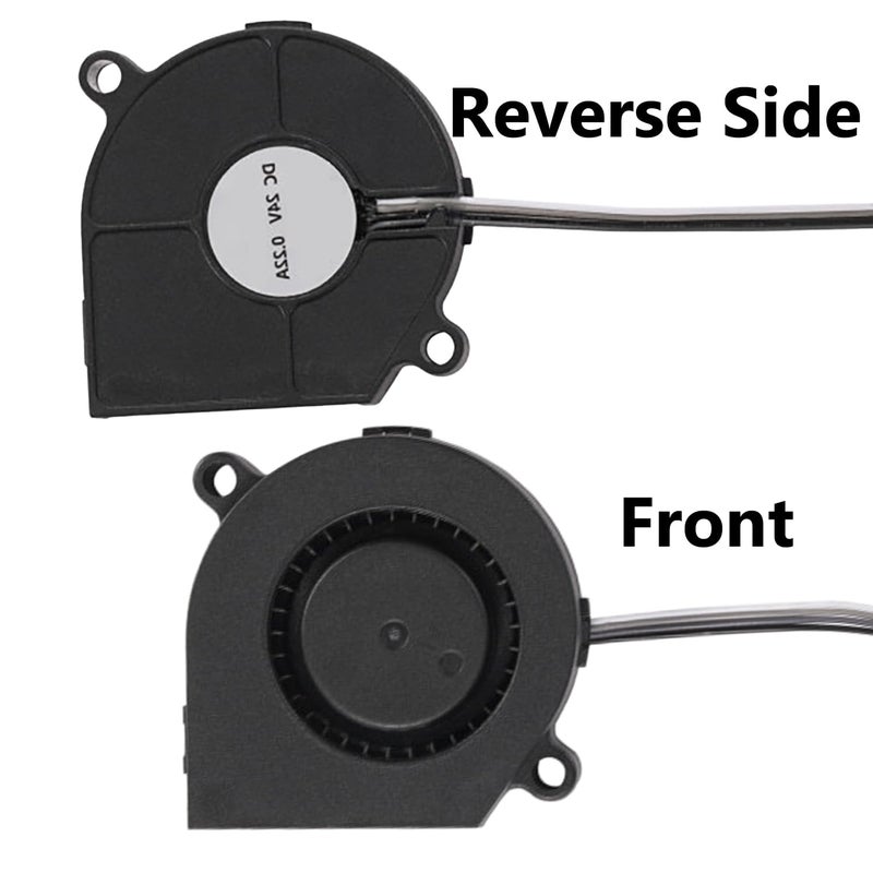 Arncysld 3D Printer DC24V Extruder Hotend Cooling Fan 5015 for Bambu Lab X1/X1C/X1E, 50x50x15mm with Dual Ball Bearing 4.08W 0.22A, Cooling Fan with Cable Line 7800 ± 10% RPM - Image 5